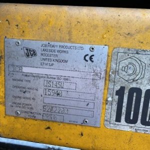 foto excavator JCB JS 145 W