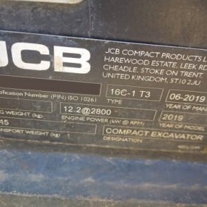 foto 1.6t mini-excavator JCB 16C-1