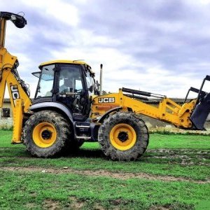 foto newish JCB 4CX Piling backhoe loader+drill 14m