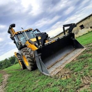 foto newish JCB 4CX Piling backhoe loader+drill 14m