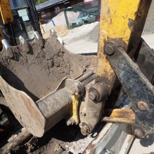 foto 6.4t mini excavator rubber JCB 8052 good belts tracked digger