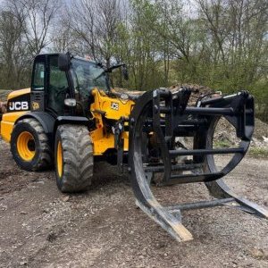 foto 5.2m/3.2t telescopic loader JCB TM310 forks+ (2023!)PLIERS forestry wood